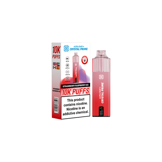 Crystal Prime Aura Bar 10000 Box of 5 - Prefilled Pod Kit