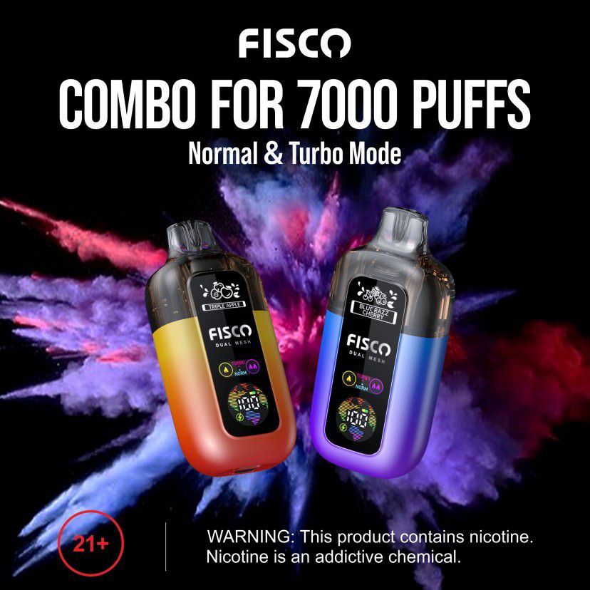 Fisco Point Pro 7000 Puff Pre-Filled Pod Kit - Box of 5